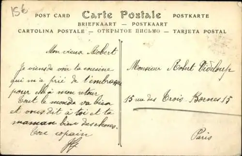 Ak Honfleur Calvados, Hafenansicht mit Passagieren, Schiffen, Leuchtturm, Staßenansicht