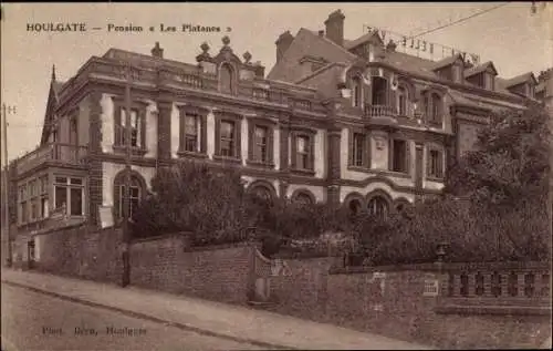 Ak Houlgate Calvados, Pension Les Platanes, s Gebäude, schöne Architektur