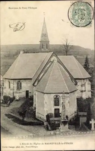 Ak Manneville la Pipard Calvados, Kirche, Abside