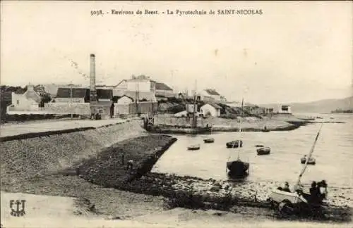 CPA Saint Nicolas Brest Finistère, La Pyrotechnie