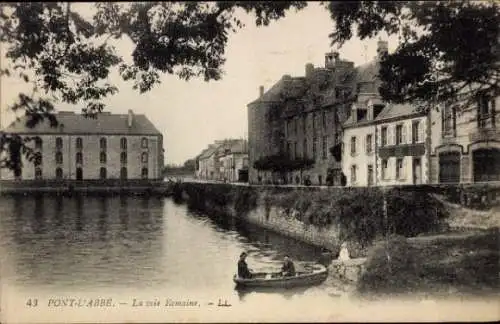 CPA Pont l'Abbé Finistère, La voie Romaine