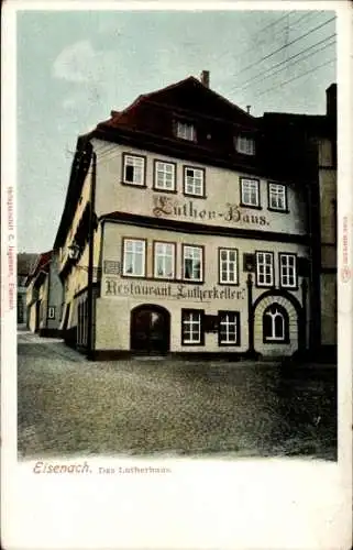 Ak Lutherstadt Eisenach Thüringen, Lutherhaus, Restaurant Lutherkeller