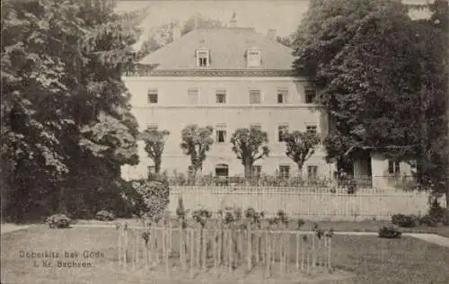 Ak Göda in der Oberlausitz, Doberkitz bei  Gebäude, Gartenanlage, Historische Architektur