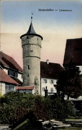 Ak Niederstetten in Württemberg, Schimmelturm