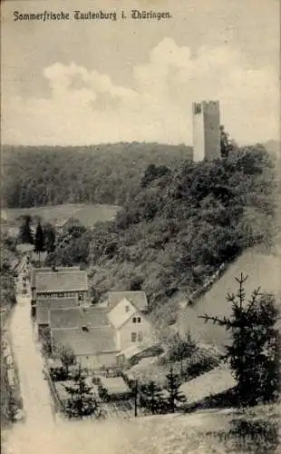 Ak Tautenburg in Thüringen, Gesamtansicht, Turm