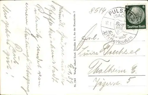 Ak Pulsnitz Sachsen, Gesamtansicht