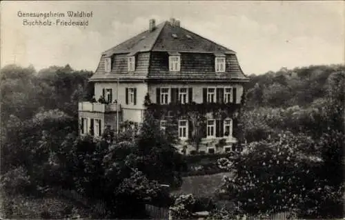 Ak Buchholz Friedewald Moritzburg in Sachsen, Genesungsheim Waldhof