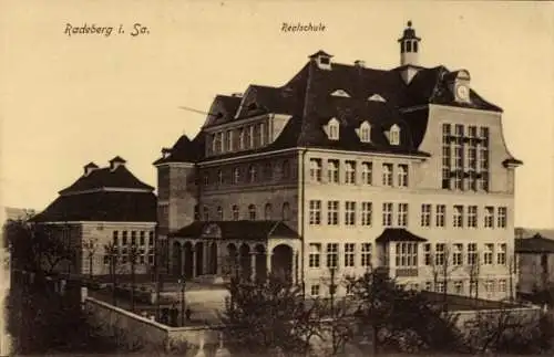 Ak Radeberg in Sachsen, Realschule