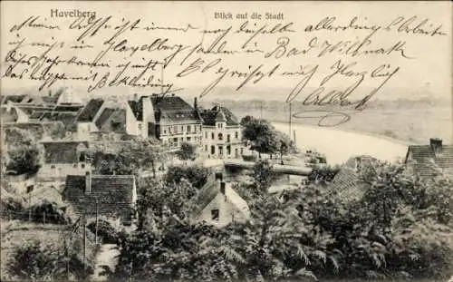 Ak Havelberg Altmark, Blick auf die Stadt