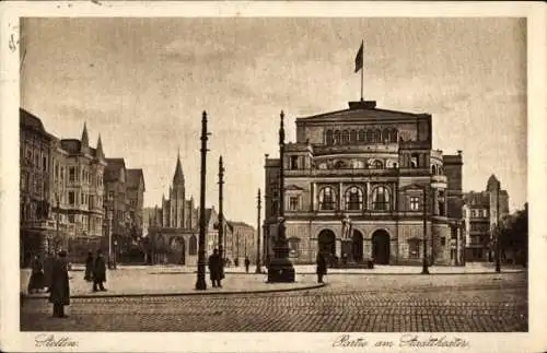 Ak Szczecin Stettin Pommern, Stadttheater