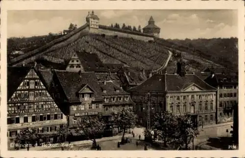 Ak Esslingen am Neckar, Teilansicht, Burg