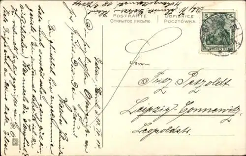 Ak Glückwunsch Ostern, Hase