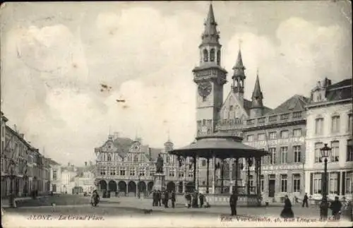 Ak Aalst Alost Ostflandern, Grand Place