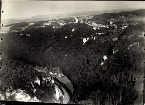 Foto Gössweinstein Gößweinstein in Oberfranken, Fliegeraufnahme, Wiesenttal