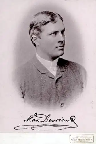 CdV Schauspieler Max Devrien, Portrait