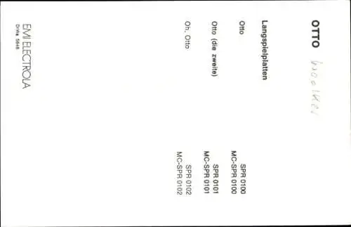 Ak Otto Waalkes, Ottifanten, Autogramm