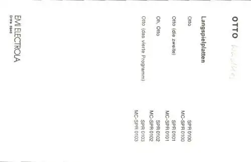 Ak Otto Waalkes, Ottifanten, Autogramm