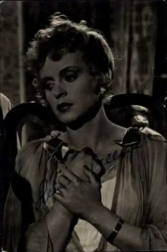 Foto Schauspielerin Luise Which, Portrait, Autogramm