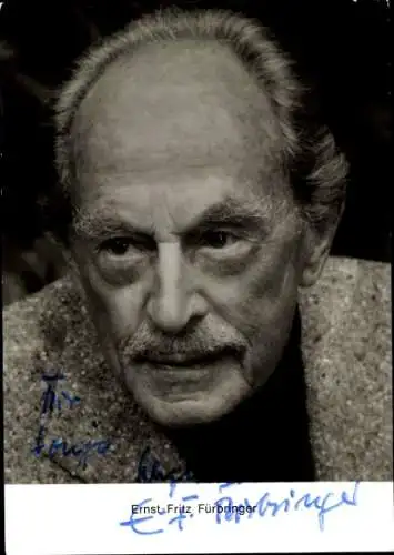 Ak Schauspieler Ernst Fritz Fürbringer, Portrait, Autogramm