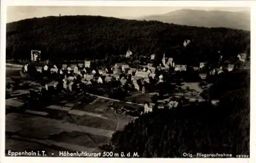 Ak Eppenhain Kelkheim im Taunus, Eppenhain i. T, Höhenluftkurort, fliegerische Aufnahme, Laub- un