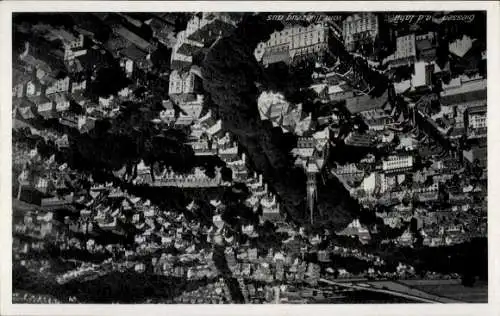 Ak Gießen an der Lahn Hessen, Luftaufnahme von  Stadtansicht, Flugzeugaufnahme