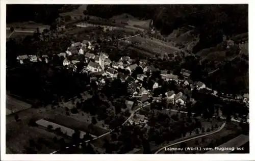 Ak Laimnau Tettnang in Württemberg, Luftaufnahme von Laimnau, Häuser, Landschaft