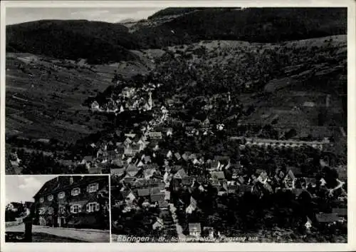 Ak Ebringen im Breisgau, Luftaufnahme von  Schwarzwald, Gasthaus Rebstock
