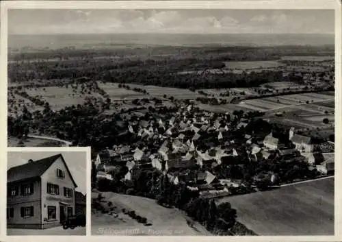 Ak Steinenstadt Neuenburg am Rhein Baden, Luftaufnahme von  zahlreiche Häuser, ländliche Umgebung