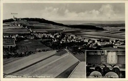 Ak Offingen Uttenweiler in Baden Württemberg, Blick auf  Bussen, Luftaufnahme, ländliche Umgebung