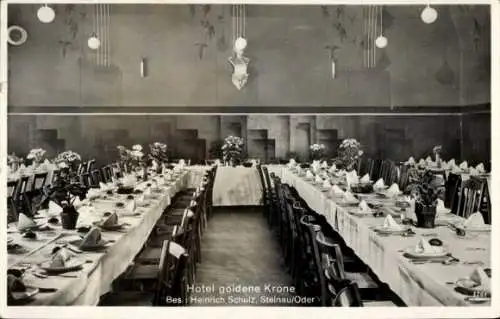 Ak Ścinawa Steinau an der Oder Schlesien, Hotel goldene Krone