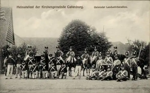 Ak Katlenburg Lindau, Heimatfest der Kirchengemeinde, Osteroder Landwehrbataillon