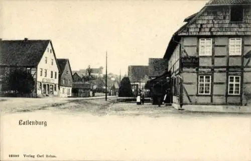 Ak Katlenburg Lindau, Straßenansicht, Gasthof Post