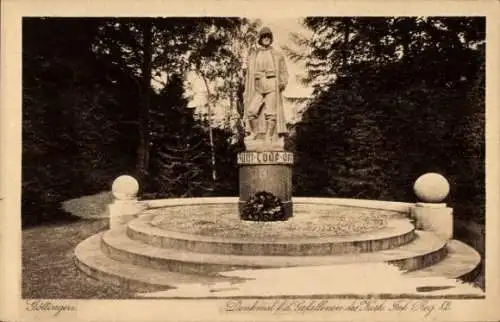 Ak Göttingen, Gefallenendenkmal, Park, Platz, Baum