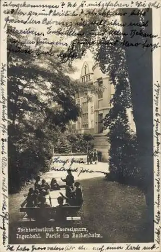 Ak Ingenbohl Kanton Schwyz Schweiz, Töchterinstitut Theresianum, im Buchenhaim, Mädchen