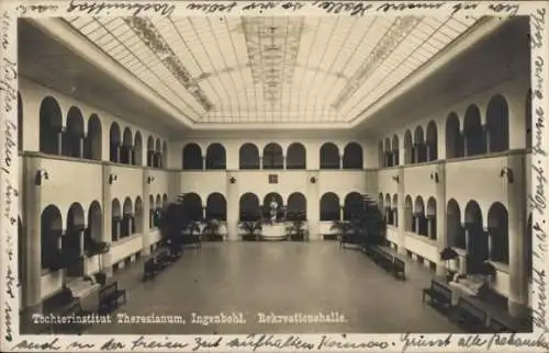 Ak Ingenbohl Kanton Schwyz Schweiz, Töchterinstitut Theresianum, Rekreationshalle