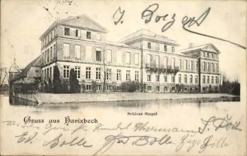 Ak Havixbeck in Westfalen, Schloss Stapel