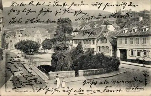 Ak Dresden Neustadt, Circus Theater Stosch Sarrasani, Vorderansicht von Neustadt, Neptunplatz, Ar