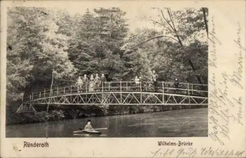 Ak Ründeroth Engelskirchen im Oberbergischen Kreis, Wilhelms-Brücke
