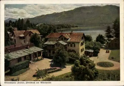 Ak Pörtschach am Wörther See Kärnten, Strandhotel Prüller, Wörthersee