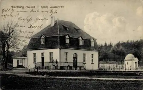 Ak Nienburg an der Weser, Städt. Wasserwerk