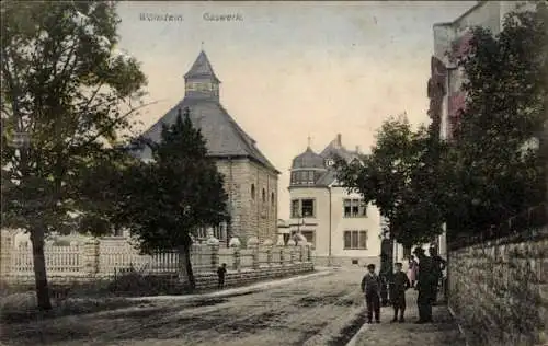 Ak Wöllstein in Rheinhessen, Gaswerk