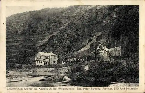Ak Walporzheim Bad Neuenahr Ahrweiler, Gasthof zum Sänger am Kaiserstuhl, Inh. Peter Schmitz