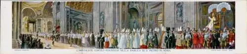 Klapp Ak Vatikan, Papst Messe in der Basilika