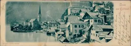 Ak Hallstadt in Oberösterreich, Teilansicht