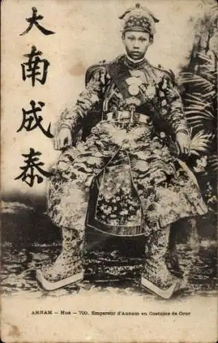 Ak  Annam Vietnam, Kaiser in Tracht