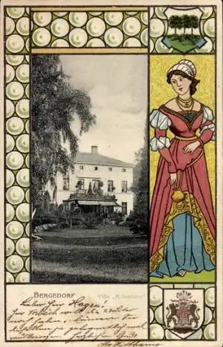 Passepartout Ak Hamburg Bergedorf, Villa Hohentann