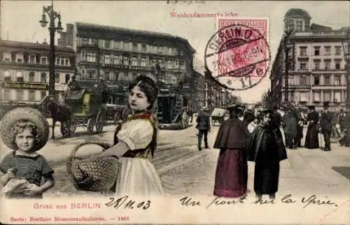 Ak Berlin Mitte, Weidendammer Brücke