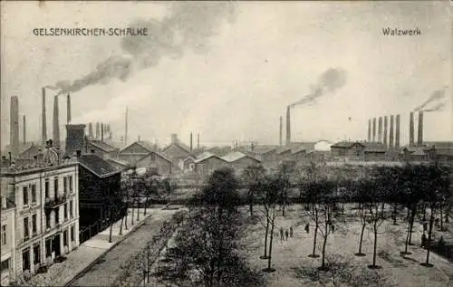 Ak Schalke Gelsenkirchen im Ruhrgebiet, Walzwerk