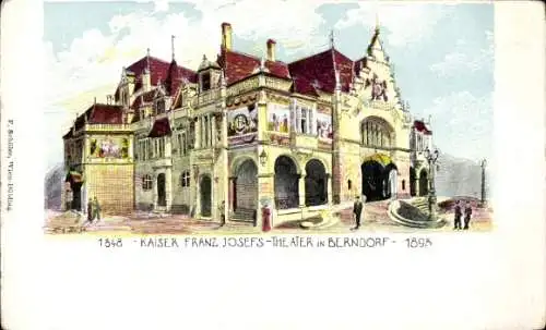 Künstler Litho Berndorf an den Triesting Niederösterreich, Kaiser-Franz-Josefs-Theater