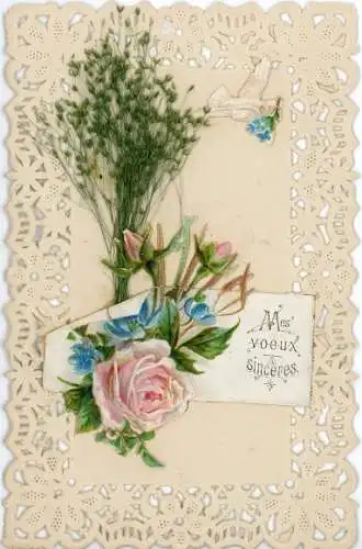 Material Ak Blühende Rosen, Knospen, Echte Pflanzen